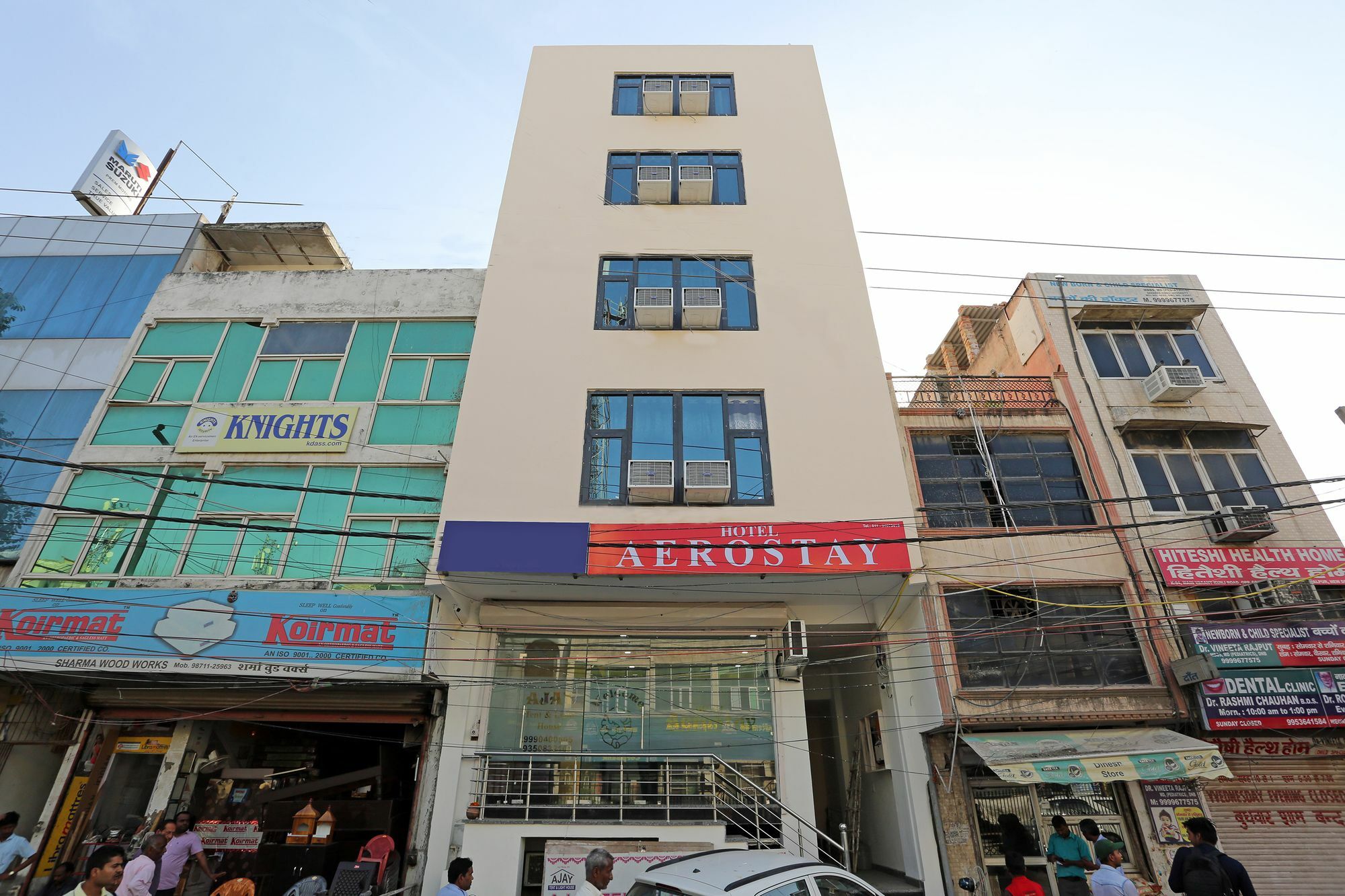 โฮเทล แอโร สเตย์ Hotel นิวเดลี ภายนอก รูปภาพ